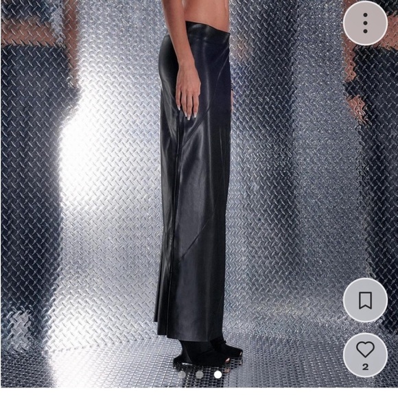 🦇I AM GIA🦇LEATHER MAXI NWOT👁️👁️👁️👁️👁️👁️👁️👁️👁️👁️👁️👁️👁️ - Picture 5 of 7